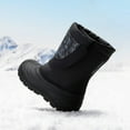 thumbnail image 2 of DREAM PAIRS Kids Snow Boots Boys & Girls Winter Waterproof Mid-Calf Outdoor Warm Shoes Black/Black Camo Size 12, 2 of 5
