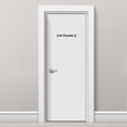 thumbnail image 5 of Unique Bargains 9'x3' ENTRANCE Sign Acrylic Self Adhesive Door Sticker Wall Sign White, 5 of 5
