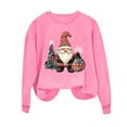 thumbnail image 5 of Makaor Sweatshirt for Women Long Sleeve Christmas Crew Neck Tops Santa Graphic Pullover Tees Fleece Cute Vacation Clothes, 5 of 6