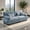 Blue, variant on Spaco Cloud Couch 2-Seater Chenille Sofa, Ultra-Soft Living Room Sofa with Lumbar & Throw Pillows, Deep Seat Cloud-Like Comfort, Pink