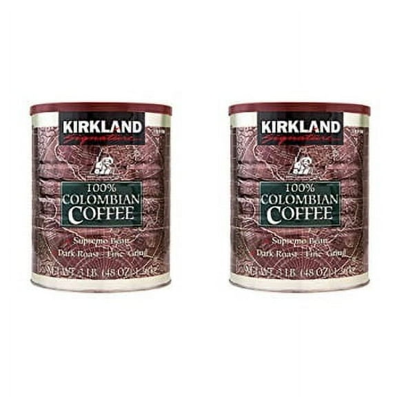 Kirkland Signature 100% Colombian Coffee 3 Pound (2 Pack)