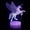 Unicorn3, variant on YSTIAN 3D Unicorn Lamp Illusion Led Night Light Colorful USB Nightlight Child Birthday Christmas Gifts for Girls Bedroom Decoration Decoración De Dormitorio De Luz De Noche Led