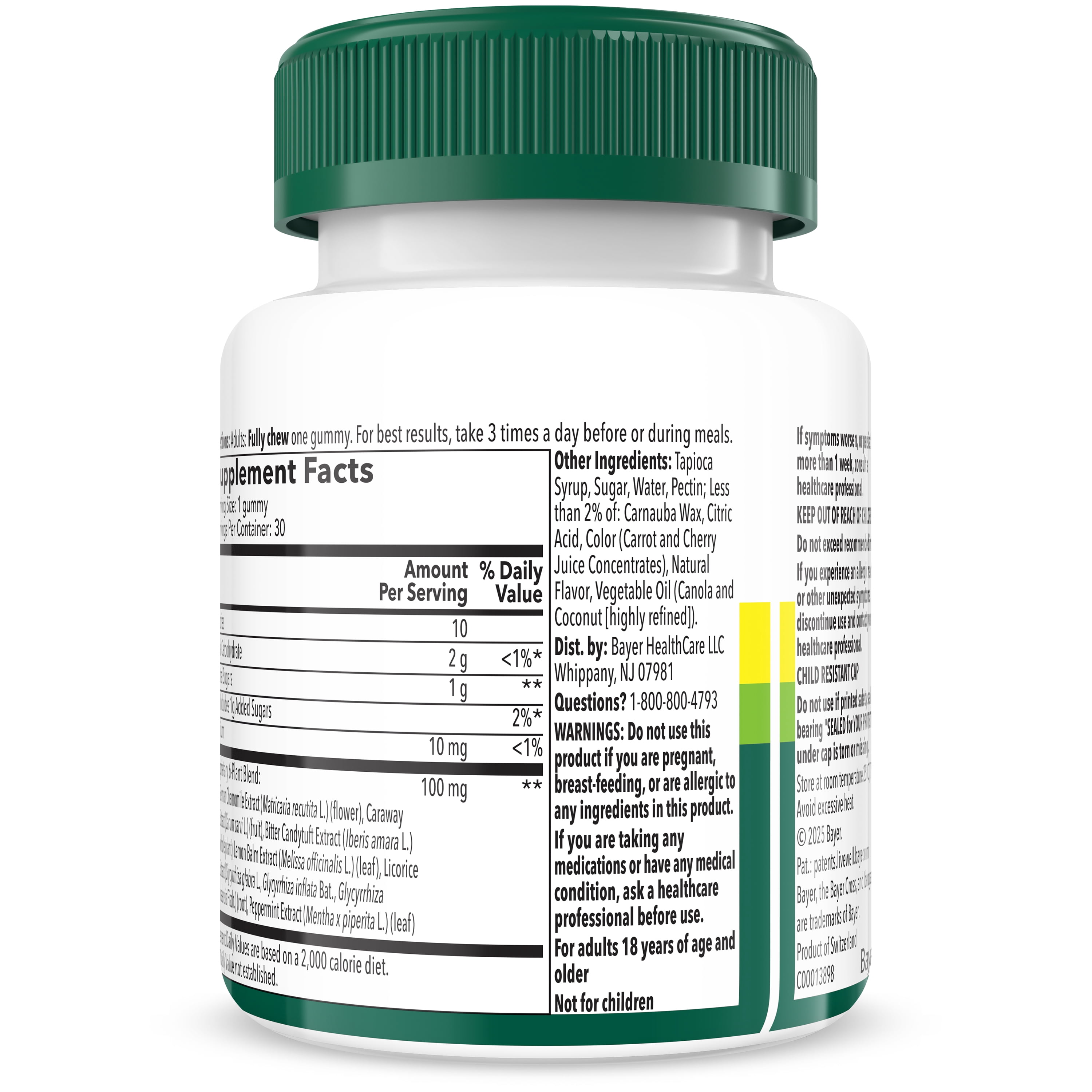 Iberogast Gummies for Occasional Upset Stomach Relief, 30ct, Allergen-Free