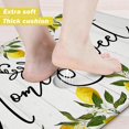 thumbnail image 4 of Lemon Kitchen Rugs Anti Fatigue Kitchen Mats for Floor Yellow Non Skid Washable Kitchen Mats Set of 2 Cushioned Comfort Standing Mats for Laundry Office Sink,17.3 x28 + 17.3 x 47 inch, PVC, 4 of 6