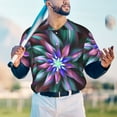 thumbnail image 4 of Fotbe Colored Abstract Baseball Jersey Shirt for Men and Women, Casual Short Sleeves Button Down T-Shirt-XX-Large, 4 of 9