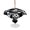 Black, White, Gray, variant on Outdoor Tablecloth with Umbrella Hole for Patio/Picnic/Party/Camping, Black White Football Waterproof Table Cloth Rectangle Table Cover Washable, Modern Abstract Art Balls Sport Game (60"x 102")