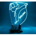 thumbnail image 3 of Karate Night Light Up Lamp LED Free Engraved Girl Karate Martial Arts Desk Lamp Custom Name Personalized Female Karate Do Table Lamp, with Remote, 16 Color Options, It's Wow, Great Gift, 3 of 10