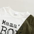 thumbnail image 5 of 2T Baby Boy Clothes Baby Boys 2PCS Outfits 2-3T Baby Boys Letter Print Long Sleeve Round Neckline Tops Ripped Pants Set Green, 5 of 8