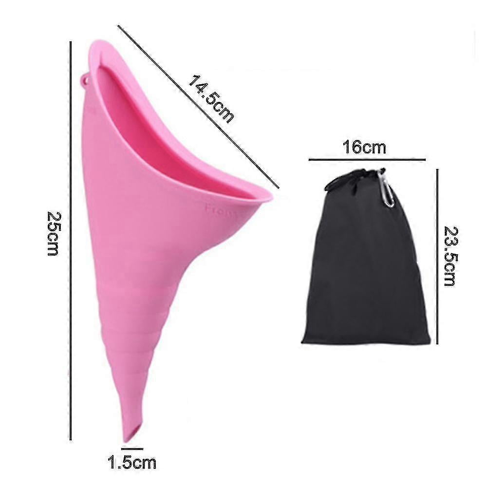Urinoir Femme Réutilisable En Silicone Avec Tube D'extension - Pour Voyages, Camping, Randonnée