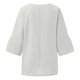 thumbnail image 4 of moda de las mujeres media manga cuello redondo color sólido camisa casual suelta top beige/s, 4 of 4