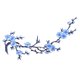 thumbnail image 1 of Flor de ciruelo flor apliques florales coser ropa parches para coser vestido bordado DIY azul real, 1 of 2