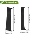 thumbnail image 4 of Moldura de Ventana de Pilar de Puerta Unique Bargains para Chevy Silverado 2000-2006 Negro Frontal Izquierdo Derecho Sticker Antirrayaduras Cubierta Exterior de Pilar 4 Pcs, 4 of 7