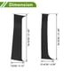 thumbnail image 4 of Moldura de Ventana de Pilar de Puerta Unique Bargains para Chevy Silverado 2000-2006 Negro Frontal Izquierdo Derecho Sticker Antirrayaduras Cubierta Exterior de Pilar 4 Pcs, 4 of 7