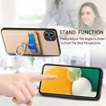 thumbnail image 4 of Feishell Case Compatible with iPhone 11, Wallet Case Premium Retro Leather Cover with Card Holder, 360° Rotation Ring Kickstand, Carbon Fiber Patterned Design For iPhone 11, khaki, 4 of 8