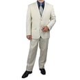 thumbnail image 2 of Comfortable 2pc Men's 2-Button Linen and Cotton Blend Suit, 2 of 5