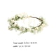 thumbnail image 3 of KAKOWELY 1 diadema de corona nupcial para novia, accesorio para el cabello para bodas en la playa (blanco, verde), 3 of 5