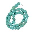 thumbnail image 2 of Dalazy Tumbled Nuggest Pebble Artifical Blue Howlite Turquoise loose Beads 15 inch, 2 of 5