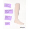 thumbnail image 3 of MeMoi Textured Toes Ribbed Tights - Girls - Female, 10-12, Winter White, 3 of 12