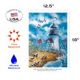 thumbnail image 3 of Toland Home Garden Lighthouse Point Beach Lighthouse Flag Double Sided 12x18 Inch, 3 of 5
