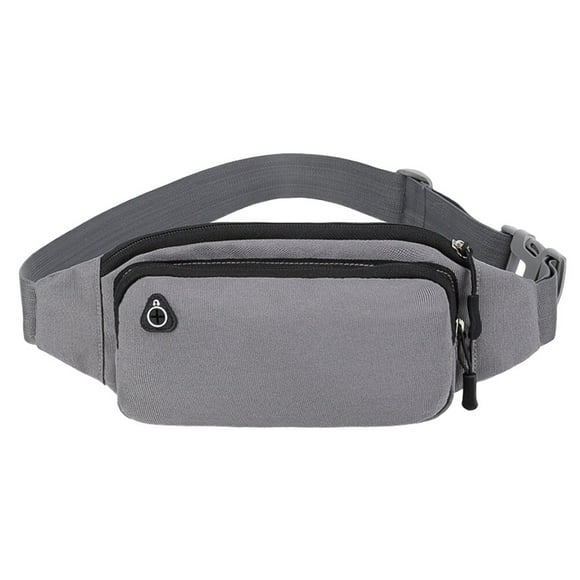 KAKOWELY Sac Banane Multifonctionnel pour Sports de Plein Air, Sac Étanche pour Cellulaire, Marche, Jogging, Randonnée, Escalade, Camping (Gris), 11.42"X3.94"X1.18 Pouces