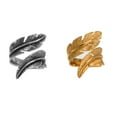 thumbnail image 3 of unbranded Anillo De Inoxidable Plateado Con Vintage De Pluma Para Y, 3 of 8