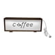 thumbnail image 1 of Marco de letrero de café con decoración de la estación de café ligera Lámpara de escritorio de marco de luz de madera creativa para el dormitorio de Marrón, 1 of 8