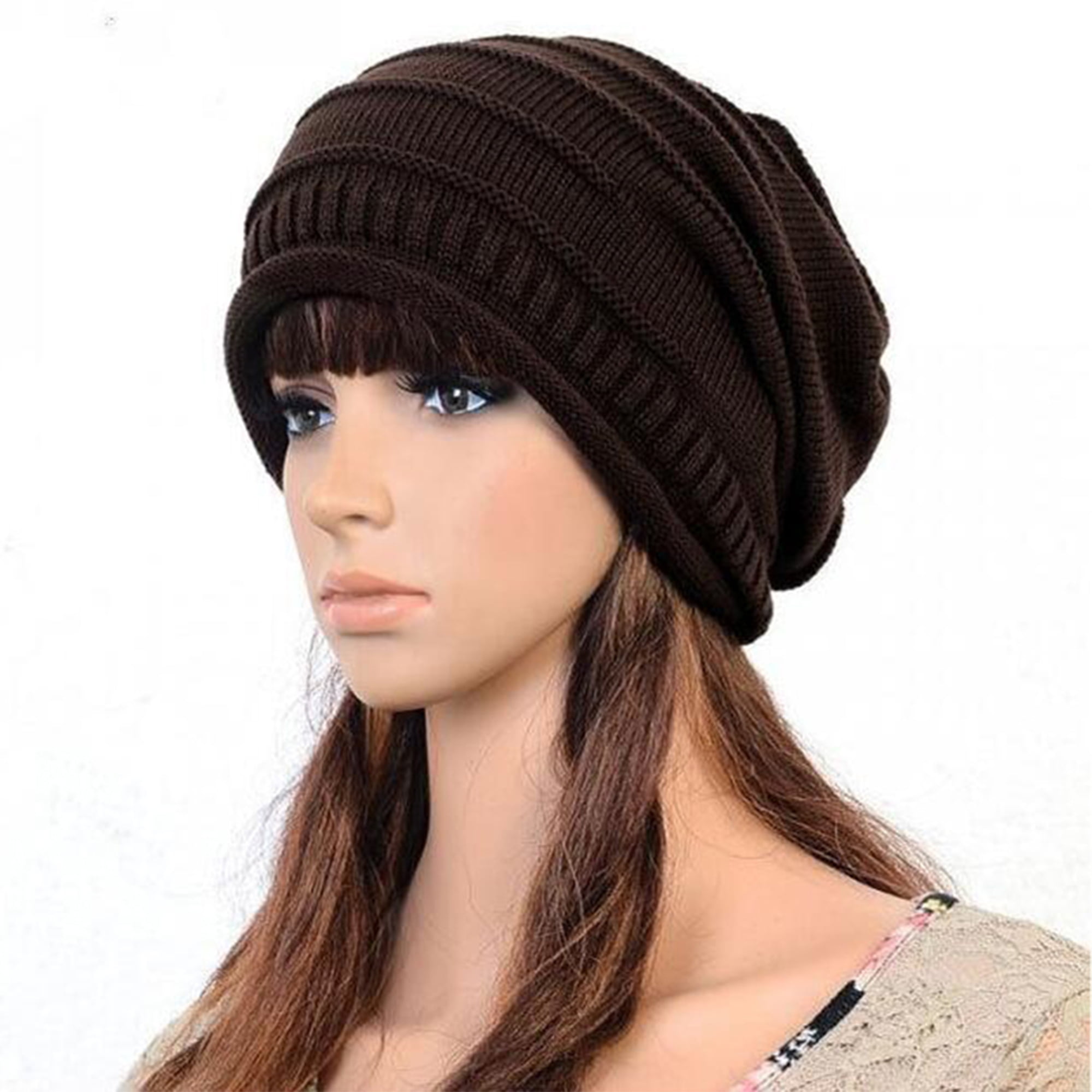 Unisex Baby Girl Boy Baggy Warm Crochet Wool Knit Beanie Slouchy Caps Hat E0