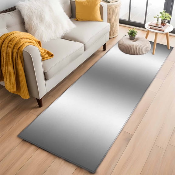 Grey White Kitchen Runner Rug 2x6 Washable Runners for Hallway Non Slip Gray Farmhouse Modern Rustic Large Area Rug Indoor Floor Carpet for Bathroom Laundry Entryway Bedroom Living Room