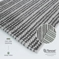 thumbnail image 4 of Martex Restore Stripe Cotton Bath Rug, 20" x 32", Charcoal, 4 of 7
