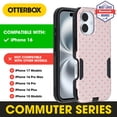 thumbnail image 3 of OtterBox iPhone 16 (Only) – Commuter Series Case – Built-In MagSafe – Thin, Dual-Layer, Pocket-Friendly, Port Cover – Love is In the Air (Pink Heart), 3 of 5