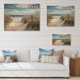 thumbnail image 4 of Designart "Calm Path To Dune Beach VI" Nautical & Beach Print on Natural Pine Wood, 4 of 5