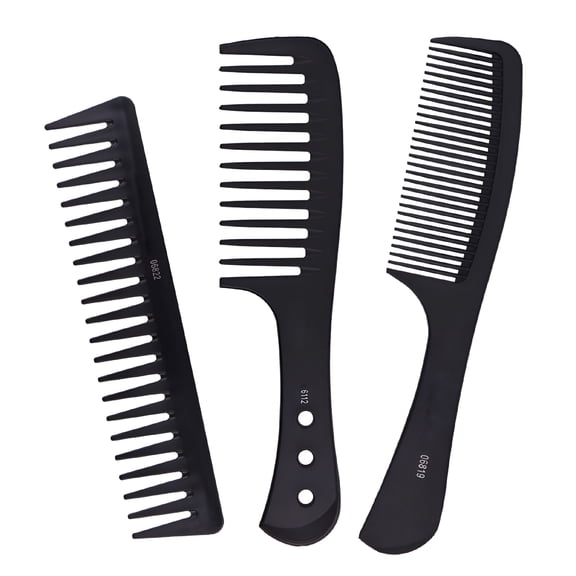 ACDANC Anti-static Wide Tooth Hair Comb, Professional Grade Carbon Fiber Detangler for Shower Shampoo, Reduces Hair Loss, Ergonomic Design, Heat Resistant Scalp Massage Tool for Women Men