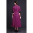 thumbnail image 3 of Bimba Geometric Ladies Button Down Print Dress A-Line Cocktail Party Shirt Dress-XXX-Large, 3 of 5