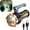 Black, variant on Ruroz Rechargeable Powerful Tactical Flashlight,90000 High Lumens Waterproof Very Bright Handheld LED Flashlight with Battery for Hiking Hunting Camping Lanterns