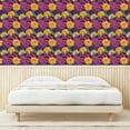 thumbnail image 3 of Ambesonne Floral Peel & Stick Wallpaper for Home, Flowers and Snakes Pattern, 13"x100", Earth Yellow and Hot Pink, 3 of 5