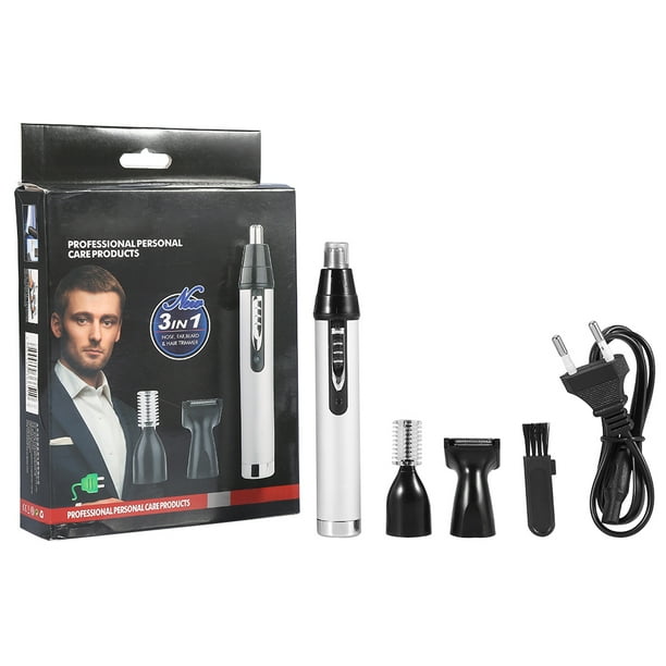 Nose Hair Clipper Trimmer Set Mens Hair Trimmer Set Ear Hair Trimmer Set Electric Eyebrows Trimmer 3 In 1 Rechargeable Mens Hair Removal Nose Ear