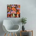 thumbnail image 5 of Chilfamy Mushrooms Spiral Design Andy Warhol Canvas Print Wall Art 16x16in, 5 of 6