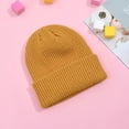thumbnail image 3 of Guiexla Unisex Winter Hat High Elasticity Solid Color No Brim Knitted Soft Anti-slip Dome Top Warm Striped Texture Soft Women Men Beanie, 3 of 8