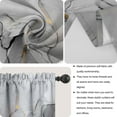 thumbnail image 5 of Marble Grey Kitchen Curtain Valance and Tiers, 3Pcs Abstract Marble Art Valance Set Gray Rod Pocket Curtain for Kitchen Window Modern Unique Patterns, 5 of 6