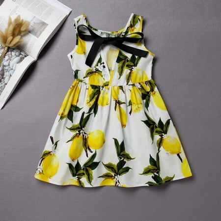

Leutsin Toddler Kids Baby Girl Summer Seaside Beach Dress Sling Skirt Floral Skirt