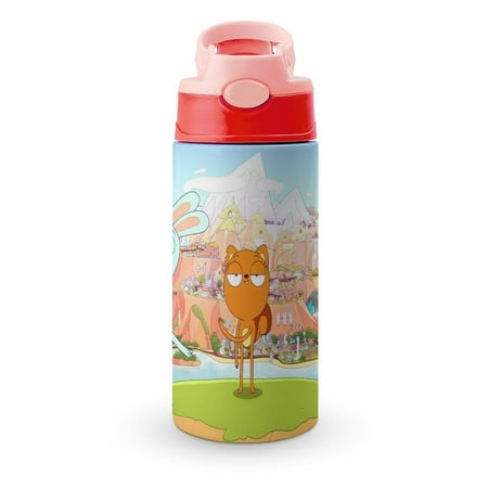 

Barry Kiff Kid s Insulated Water Bottle With Straw Vacuum Stainless Steel Cup Leak-Proof Toddler Thermoses Children Water Cup