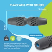 RAD Helix – Compact High-Density Exercise Foam Roller – Deep Tissue Myofascial Release for Back, Quads, Hamstrings – Muscle Recovery Tool