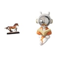 thumbnail image 1 of Figura De Astronauta Con Caballo, Escultura Coleccionable, Adorno Para Escritorio, Estantería, Sala De Estar, Chimenea, Mesa, Centro De Mesa, Decoración Del Hogar, 1 of 8