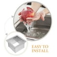thumbnail image 3 of Garbage Chute Counters Trash Grommet Pan Ring Molds Stainless Steel Grommets Kitchen Metal Square Desk, 3 of 5