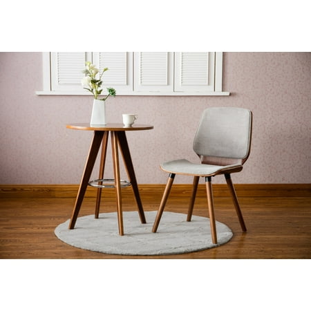 Reclaimed Wooden Table Tops Porthos Home Wood Side Table With Round Table Top, Wooden Legs And Metal Ring Accent For Living Room, Dining Room Or Bedroom ()