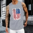 thumbnail image 2 of Caqnni Patriotic American Tank Top Shirts Sleevelesst for Men 4th of July Shirts(Grey,3XL), 2 of 4