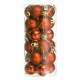 thumbnail image 1 of Conjunto de 24Pcs Bolas de Navidad Unique Bargains irrompibles Naranja, 1 of 7
