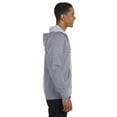 thumbnail image 3 of Men's Organic/Recycled Heathered Full-Zip Hooded Sweatshirt - ATHLETIC GREY - 2XL, 3 of 3