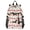 Dachshund and Cherry, variant on JIALIOU 14" Laptop Backpack Waterproof Airline Approved Stylish Casual Daypack for Travel Business College Work, Pale Violet and White Striped