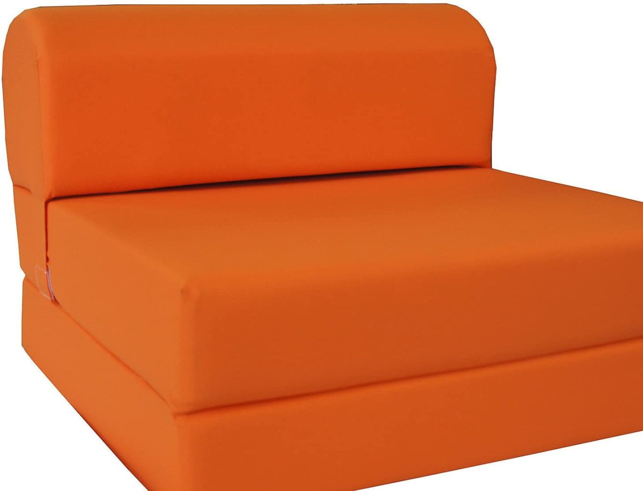 Full Size 4-Foldable Foam Matress Studio Folding Sofa Chair Bed Royal Blue 
